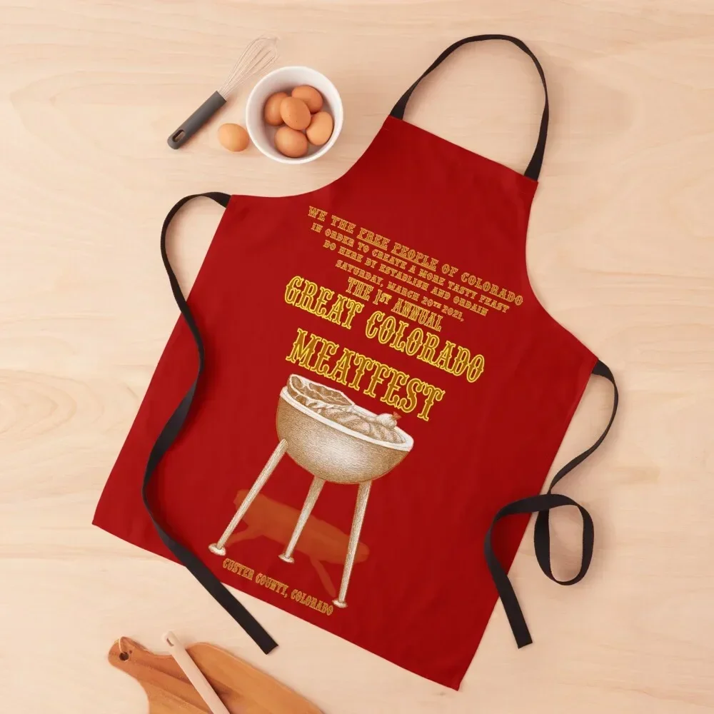 

Great Colorado Meatfest Apron For Nail Stylist for kitchen useful Home Supplies Apron