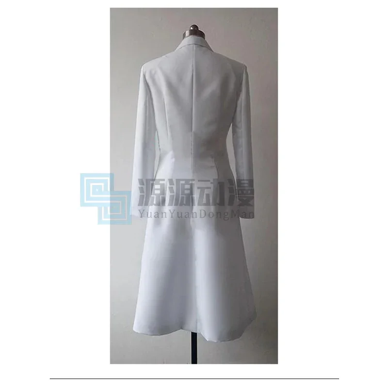 lili 123Steins Gate Okabe Rintarou Cosplay Long Jacket costume cos wigs Mad Scientist White coat costu