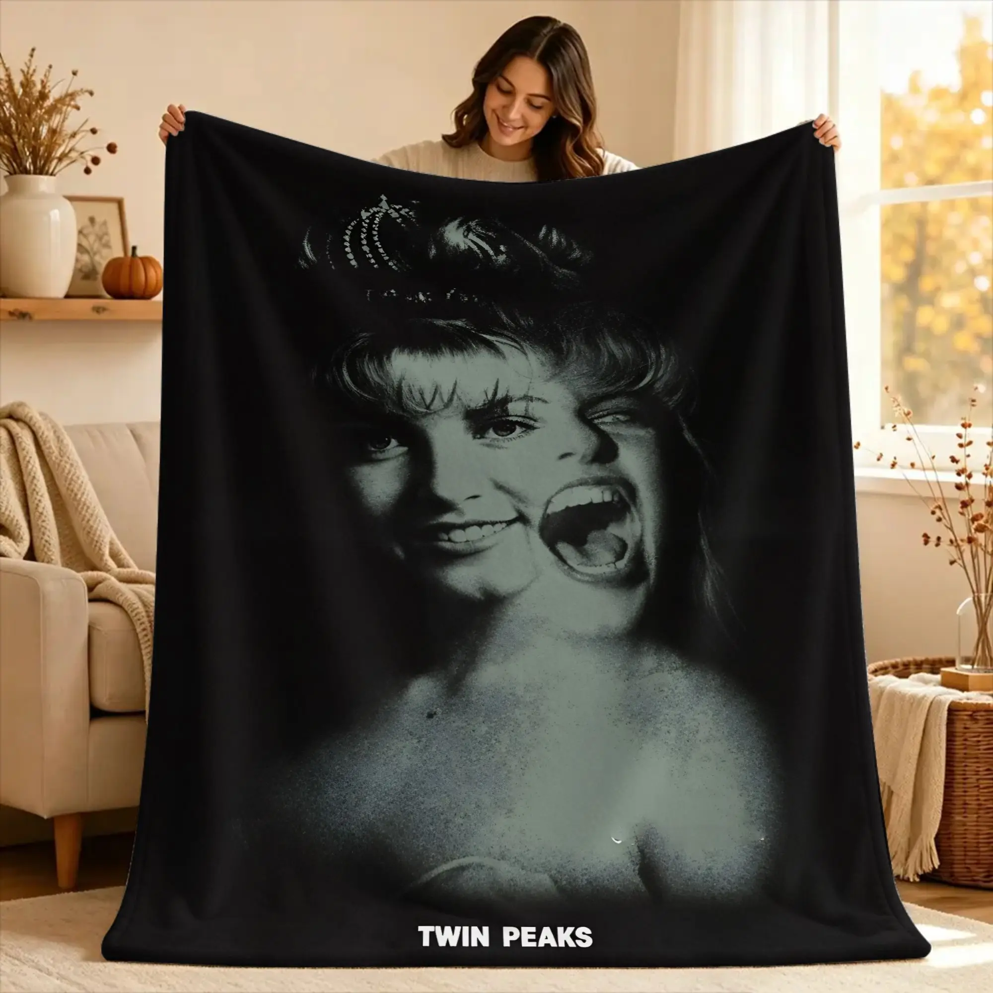 Twin Peaks F-Fire Walk Me  Blankets Quality Warm Soft  Throw Blanket Winter Kids Adult Bedroom Novelty Bedspread