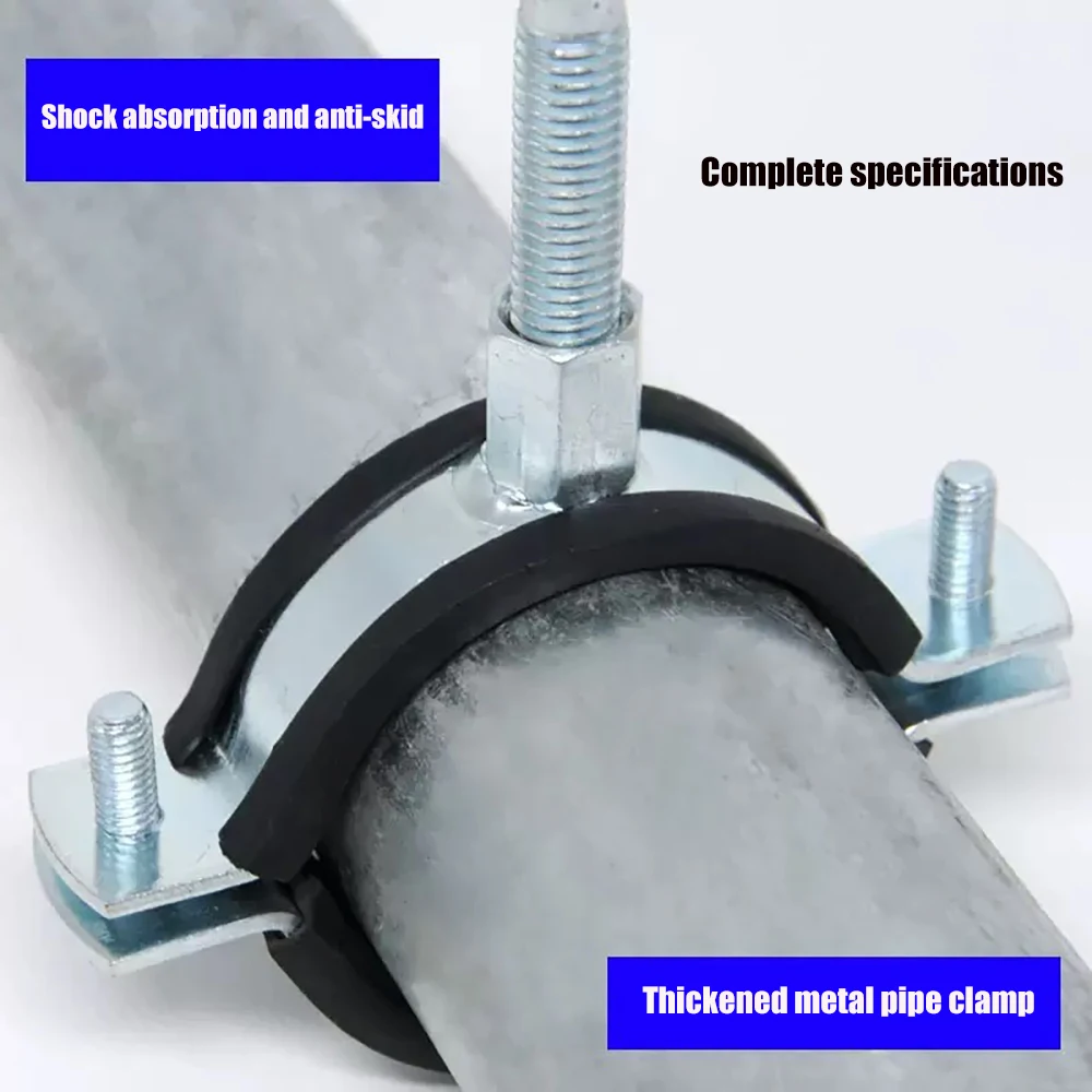 Metal drainage iron pipe clamp heavy-duty pipe clamp PPR pipe clamp galvanized iron pipe clamp ID20-ID315 down pipe bracket