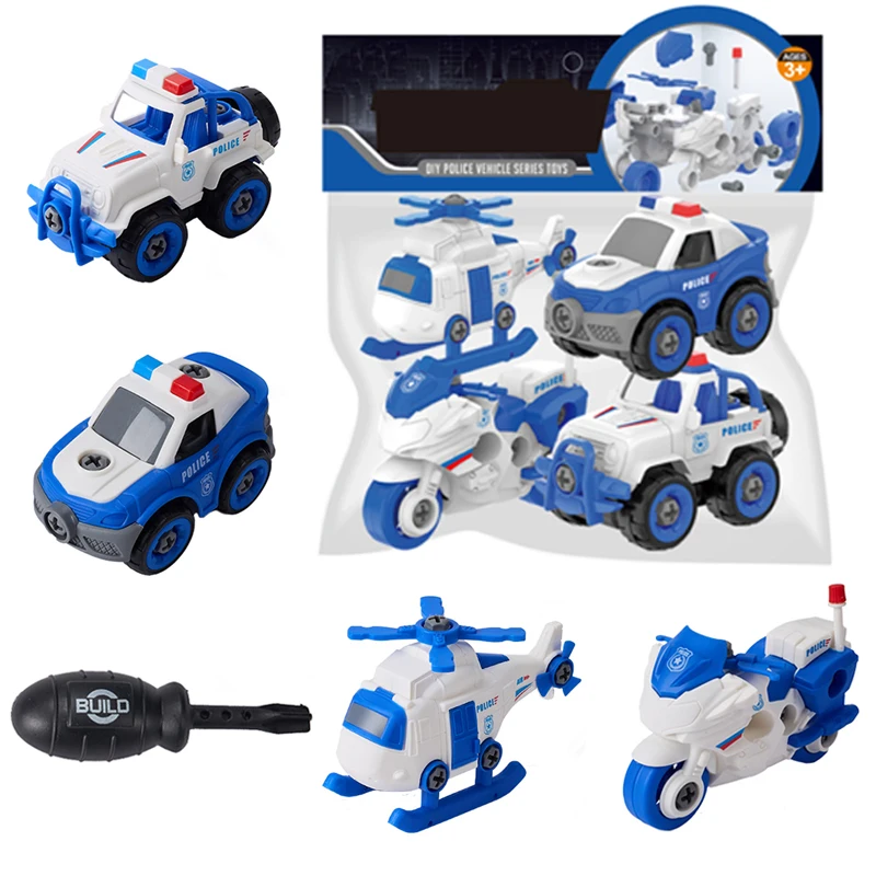 Kids Toys  Car Motorcycles Vehicles Toy DIY Assembly Toy With Screwdriver Tool Set Children Toy Christmas Gift Birthday Present