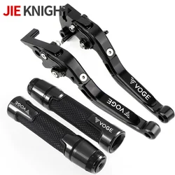 High Quality For LONCIN VOGE 300DS 300 DS Motorcycle Accessories Folding Extendable Brake Clutch Levers Handbar End Grips