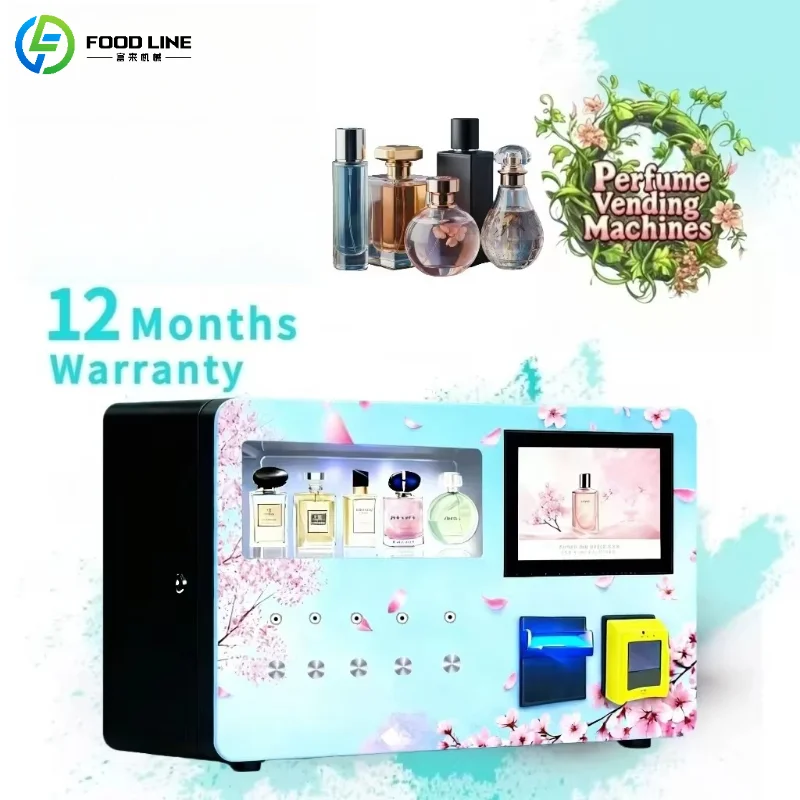 Customized Wall-Mounted Perfume Vending Machine Touch Screen Ad Display Multi-Payment Coin Credit Card Advertising Device