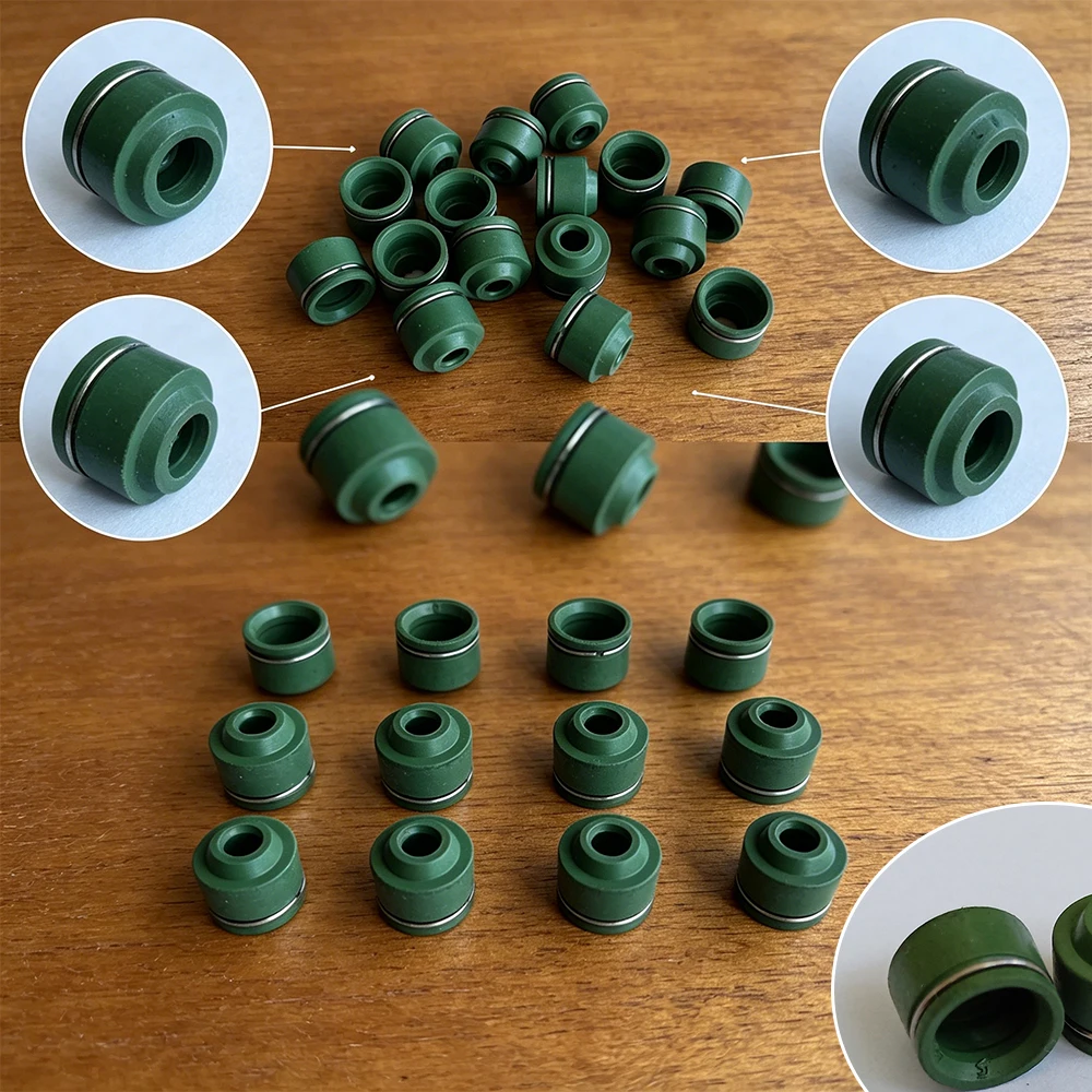 16/32/50/100pc 4mm Intake Exhaust Valve Stem Oil Seal For Yamaha FZR400 XJR FZR 400 FZR250 Genesis 250 FZR400RR XJR400 1993-2007