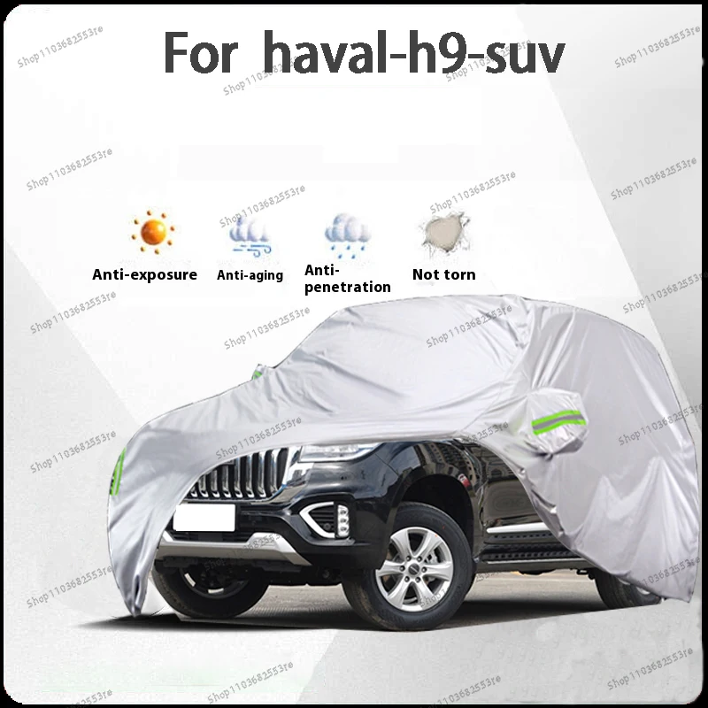 

For Haval H9 Fit Car Cover Waterproof, Dustproof, Sunshade (UV), Snowproof | Silve Full Cover with All-Day Protection