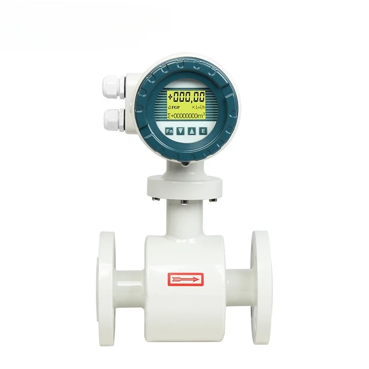 

Intelligent electromagnetic flowmeter sewage digital display high precision liquid integrated split pipe sensor dn50