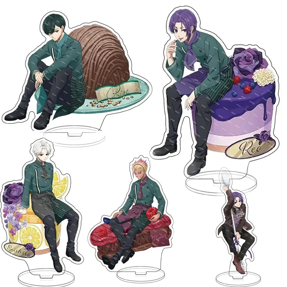 15cm Anime  Acrylic Stand Sexy Boy Ryusei Shidou Figure Pajamas Seishiro Nagi Desk Ornaments Rin Itosh Statue