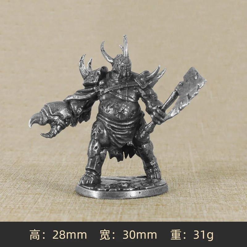 Dark Deep Little Soldier Seria Figurki akcji Elementy gry planszowej Wojskowe miniaturowe ozdoby Akcesoria Metalowa kreatywna figurka