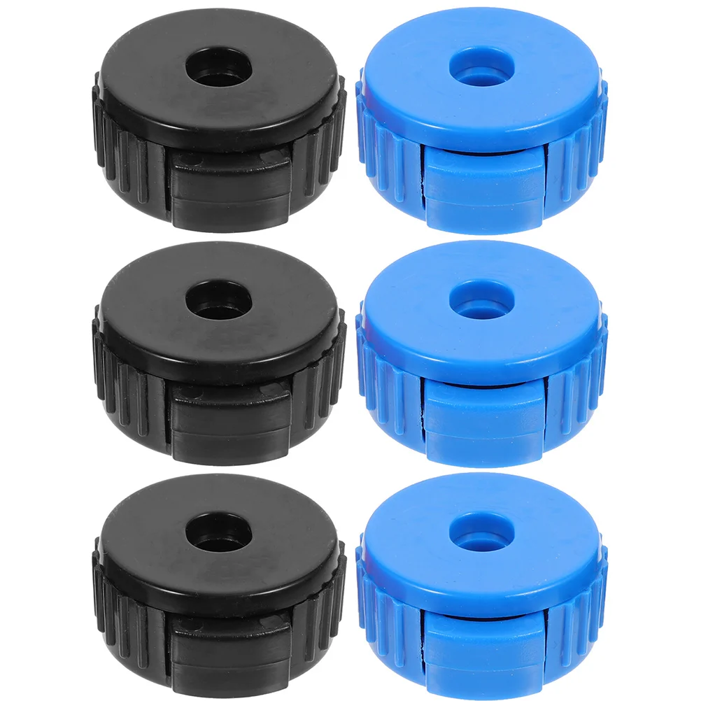 

6 Pcs Quick Release Hat Nut Cymbal Lock Quick-release to Disassemble Drum Plastic Nuts