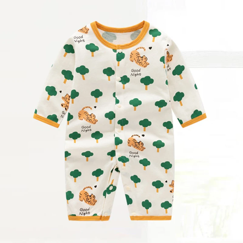 Baby Clothes Pure Cotton Newborn Baby Cartoon Clothes One Pieces Romper Infant Boys Girls Long Sleeve Jumpsuits
