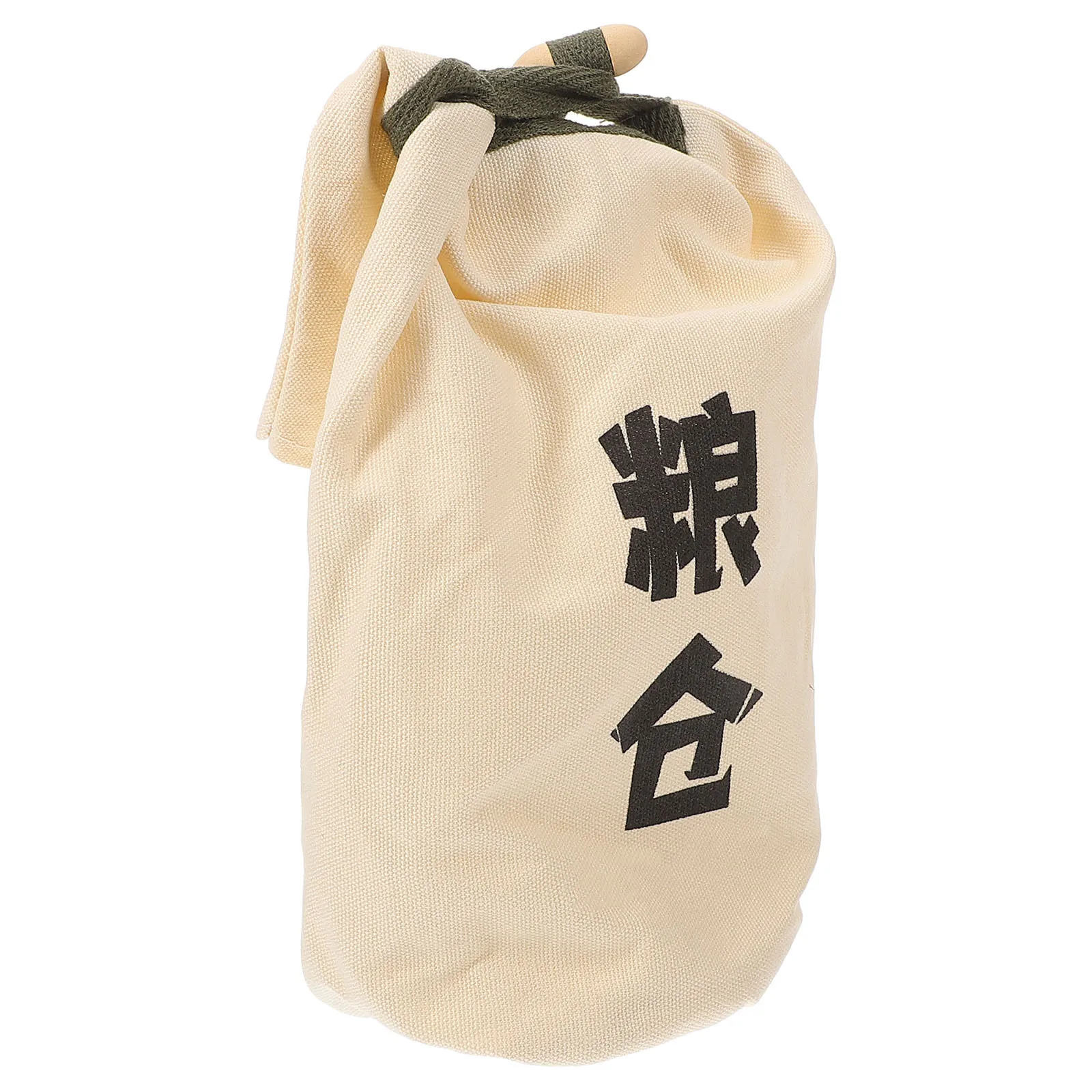 

Outdoor Camping Rice Pouch Large Capacity Leakproof Bag Portable Drawstring Design for Picnic Bbq Family Trips