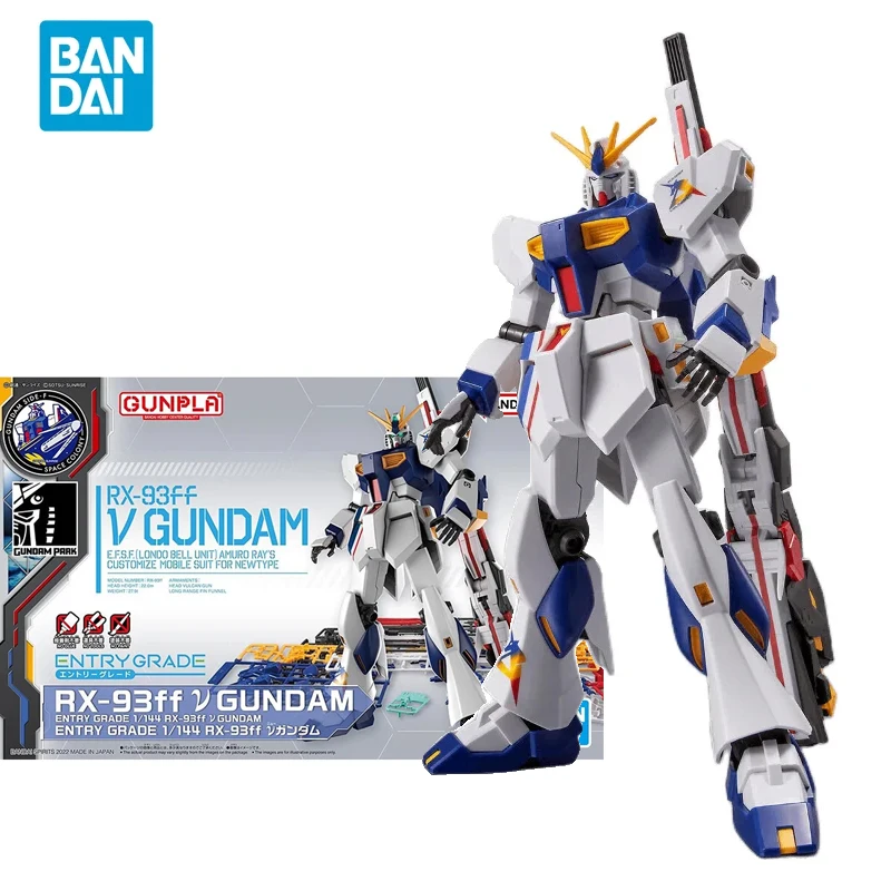 

Bandai Original Anime GUNDAM Model EG Series 1/144 RX-93FF V GUNDAM Action Figure Assembly Model Toys Collection Gifts for Kids