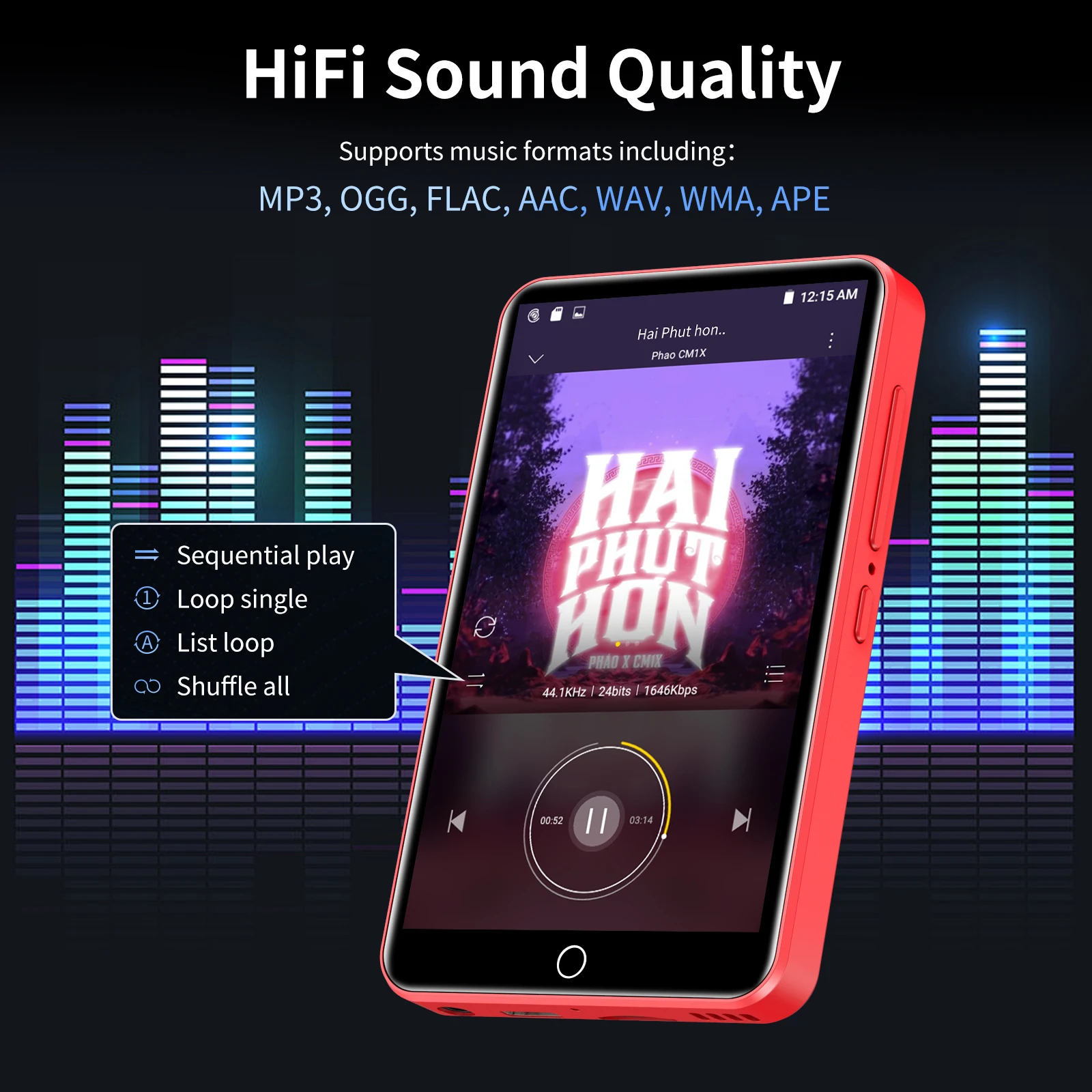 ZAQE M505Pro Android 9 MP3 MP4 - đánh giá và giá Accelerometer Mpu6050