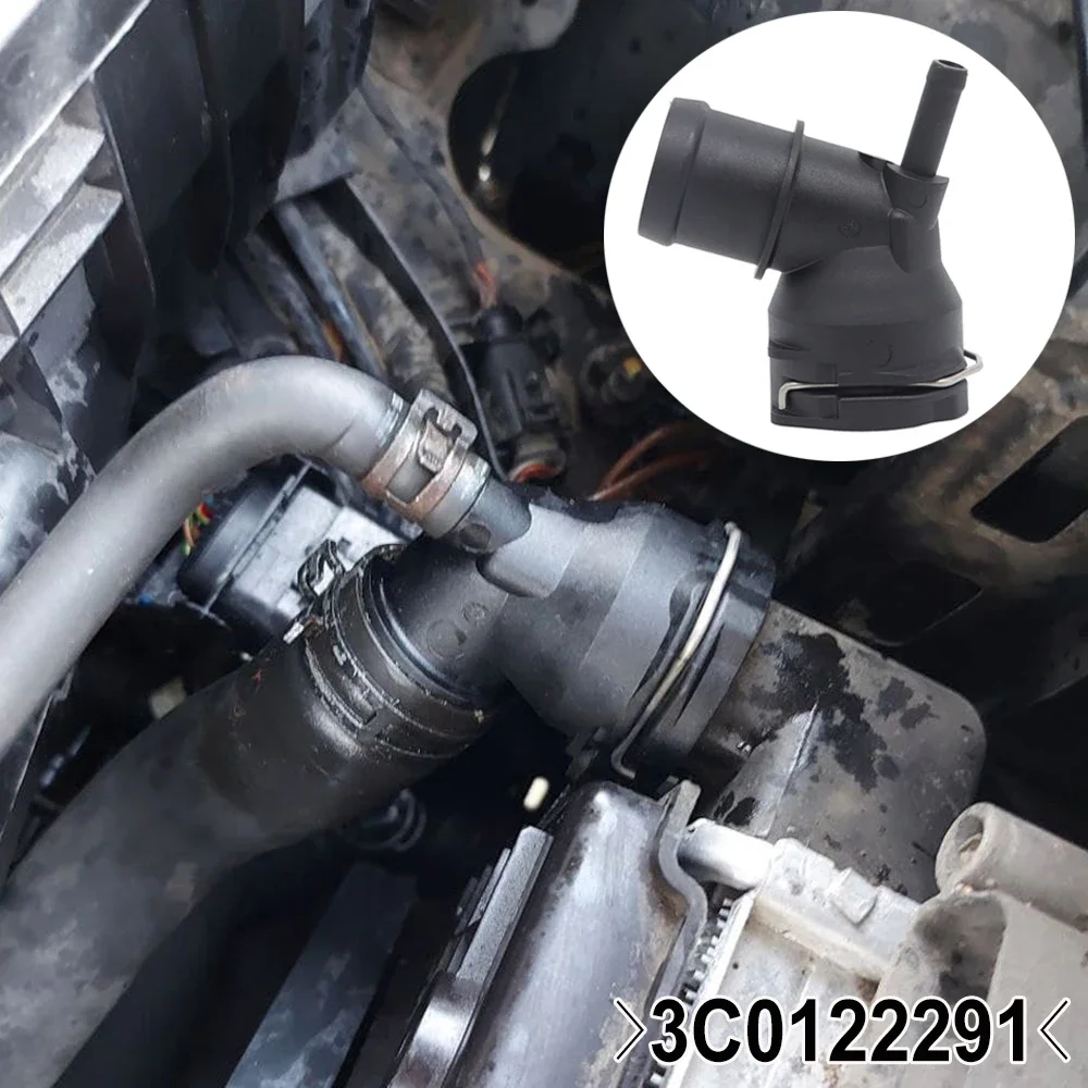 For VW Golf 5 6 Passat B6 B7 Octavia 1Z A3 8P Leon Mk2 Coolant Radiator Hose Coupling Flange Connector 2007 2008 2009 2011 2013