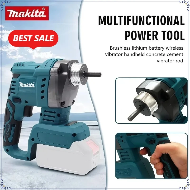 makita-cordless-electric-concrete-vibrator-concrete-compactor-concrete-brushless-high-power-mixing-power-tool-for-makita-battery