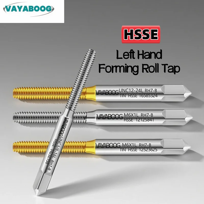 

1PCS HSSE Metric/American nanocoating Forming Roll Tap Left Hand Screw Thread Tap M2M3M4M5M6M8M10M12 UNC UNF UNS 4-40