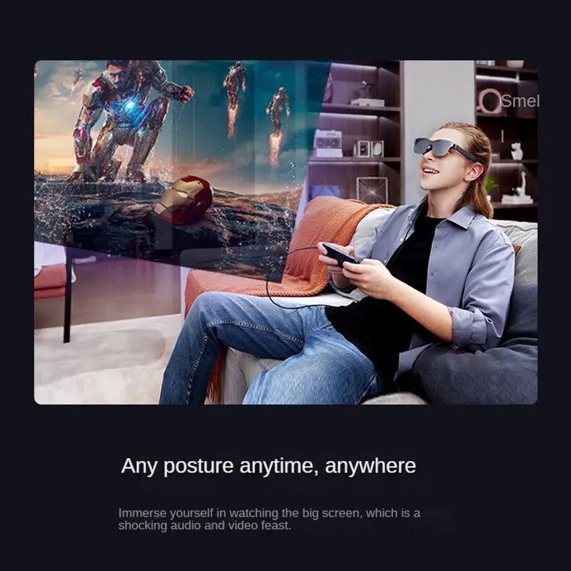 Rayneo Air 2 AR نظارات ذكية HD شاشة عملاقة عرض الهواء 120 هرتز فرشاة عالية شاشة عملاقة محمولة XR نظارات لأجهزة Xbox PS5