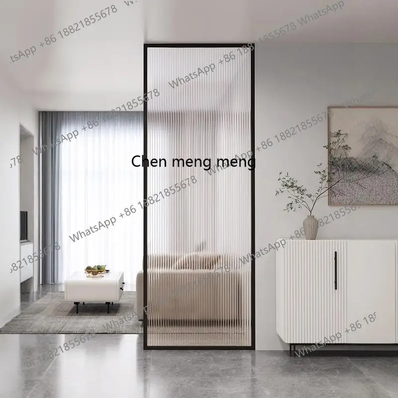 Stainless steel screen simple entrance living room wrought iron partition bathroom wet and dry separation baffle