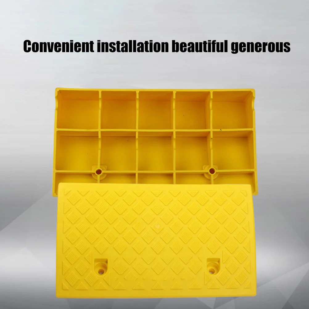 المحمولة كبح منحدر المضادة للانزلاق خفيفة الوزن عتبة المنحدر حصيرة وسادة سيارة مقطورة دراجة شاحنة دراجة نارية كرسي متحرك كبح منحدر 50*13 سنتيمتر #3