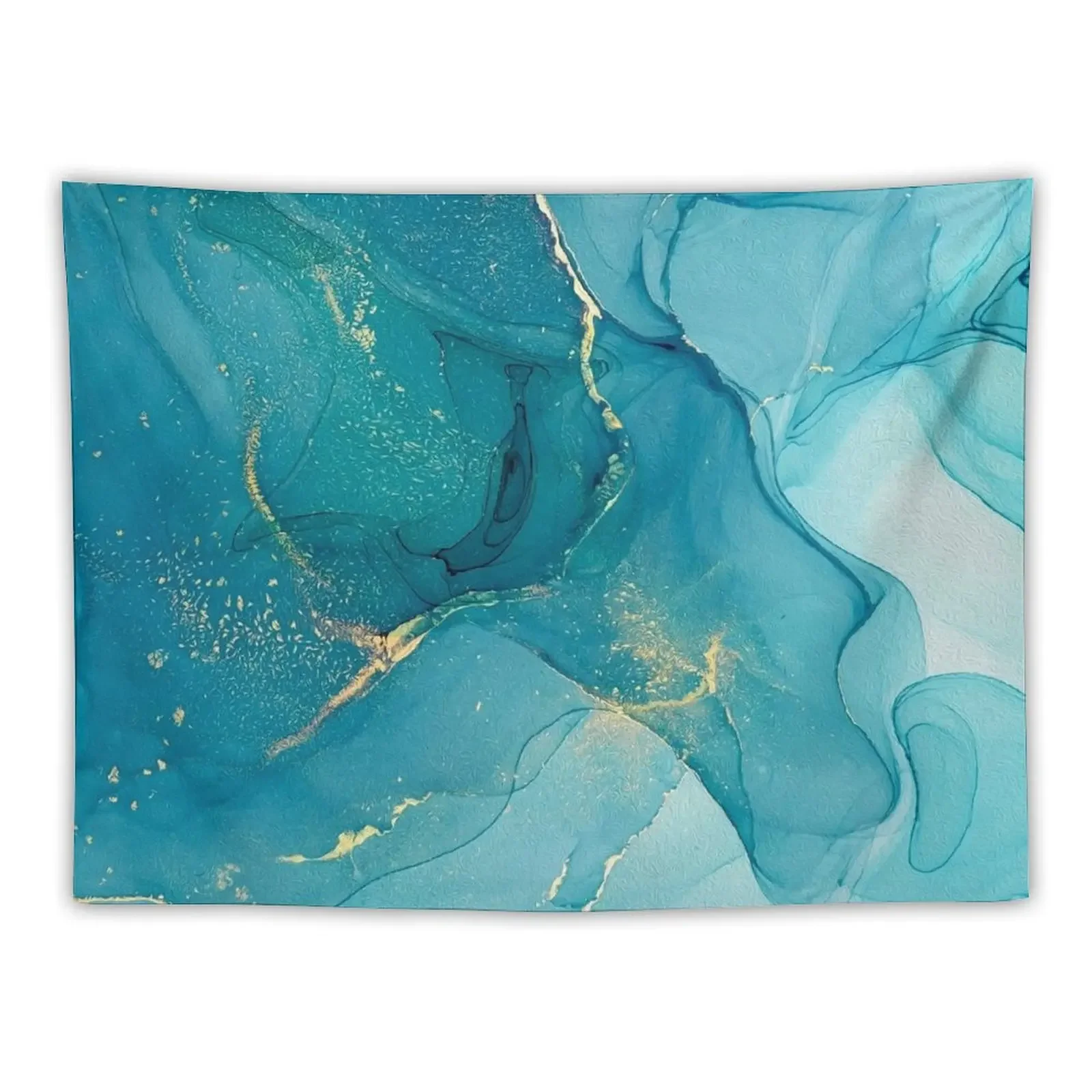 Turquoise Lagoon Dreamscape Tapestry Decor For Room Korean Room Decor Wall Art Tapestry