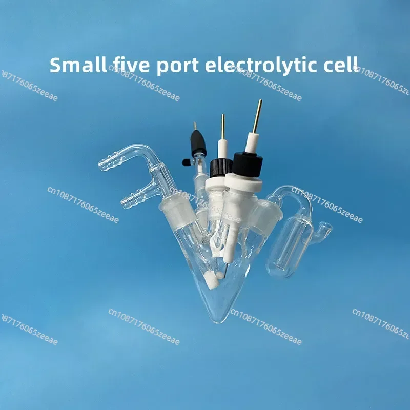 C004 Small Five Port Electrolytic Cell A Capacity Of Can Be Customized Equipped With Gas Inlet And Outlet Devices