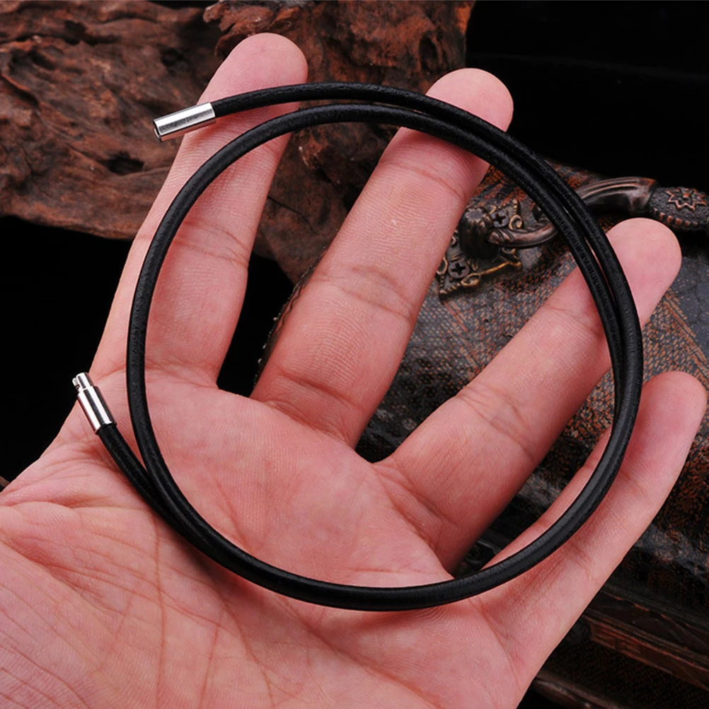 

Cotton Rope Snap Wax Necklace Lanyards Cord Stainless Steel Chain Jewelry Making