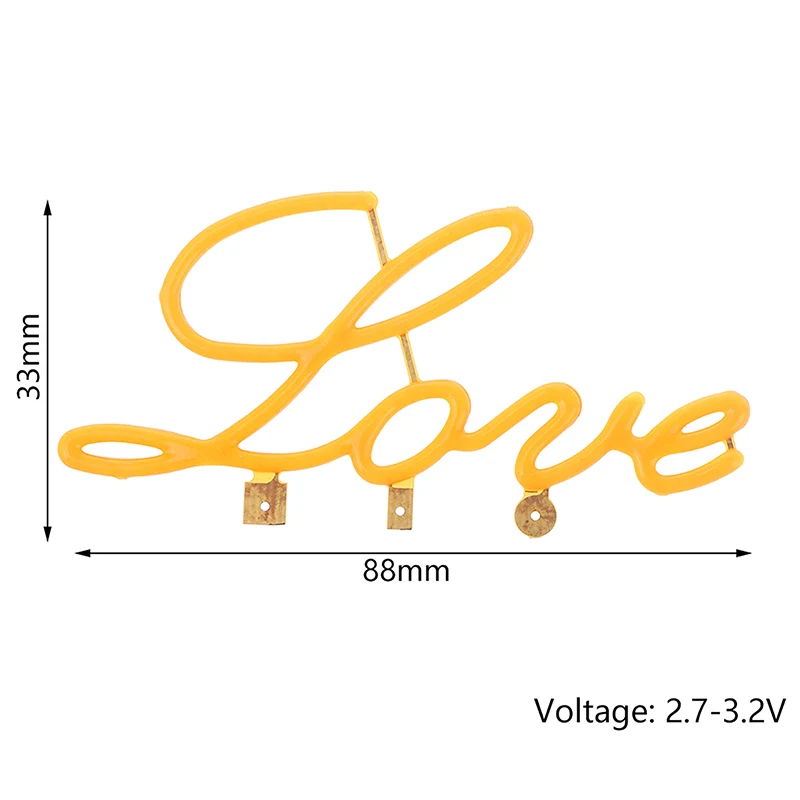 DIY Bulb Accessories 3V LED Edison Flexible Letter LOVE Filament Candle Diode Proposal Party Wedding Atmosphere Decoration Light