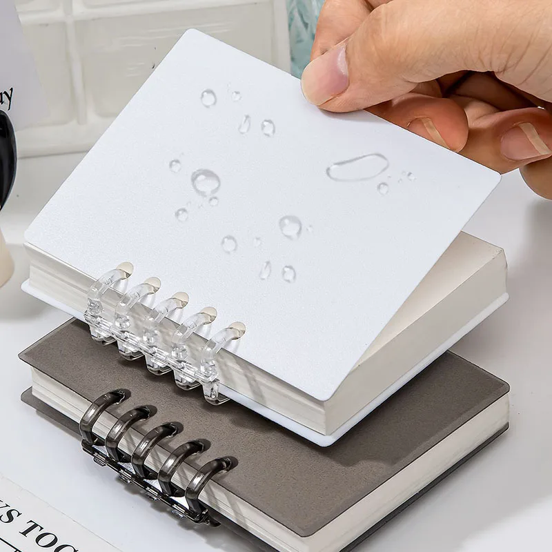 4 Stück Taschennotizbücher, tragbare Notizbücher, loseblättrige Planer, A7 loseblättrige Mini-Notizbücher, Spiralgebundene Notizbücher – Detail 5