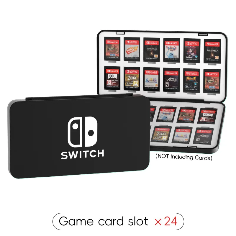 24 in 1 Protective Game Card Case Holder for Nintendo Switch/Switch OLED/Switch Lite Storage Box Waterproof Hard Shell Case Box