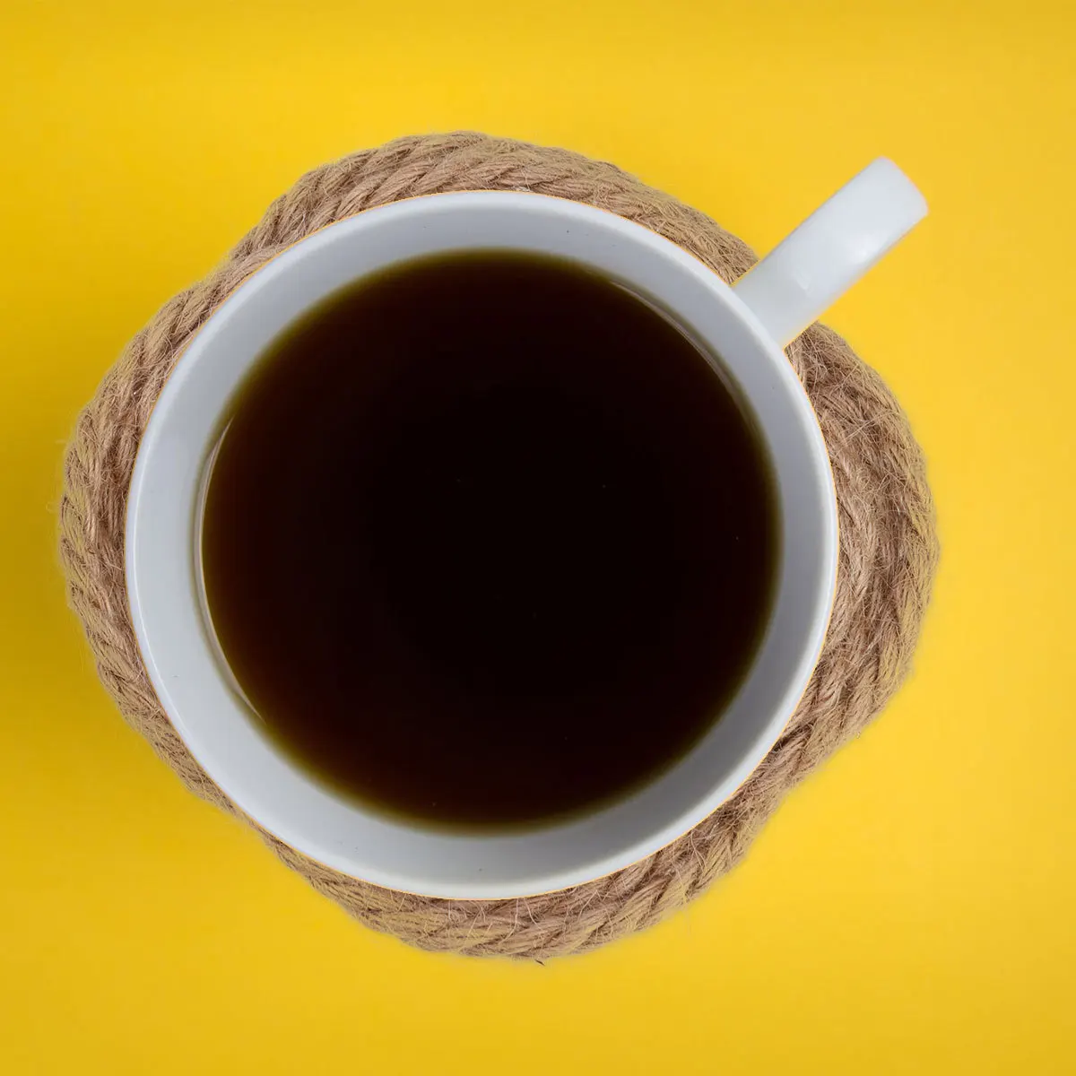 

Northern Europe Style Handmade Cup Mat Brown Cotton Linen Thermal Insulation Placemat Home Table Decor Cotton Cup Mat