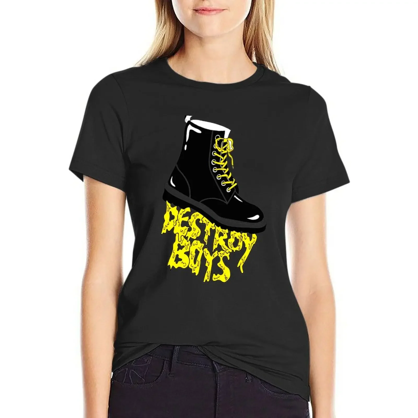 

Art Special From Band Destroy Boys T-Shirt quick drying sweat tees clothes for woman