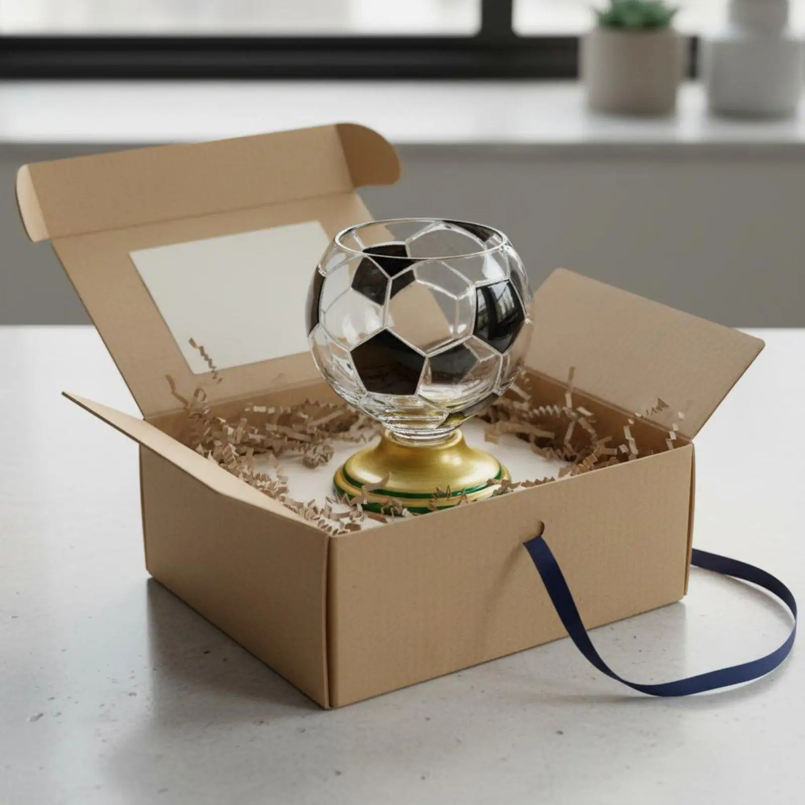 Ball Cup Glass Hand Painted Glass Creative Gift Soccer Ball Cup for Home, Bar,