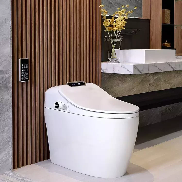 

Ceramic Automatic Sanitary Waterless Toilet Electronic Intelligent Closestool Night Light Smart Toilet WC Toilet Bowl