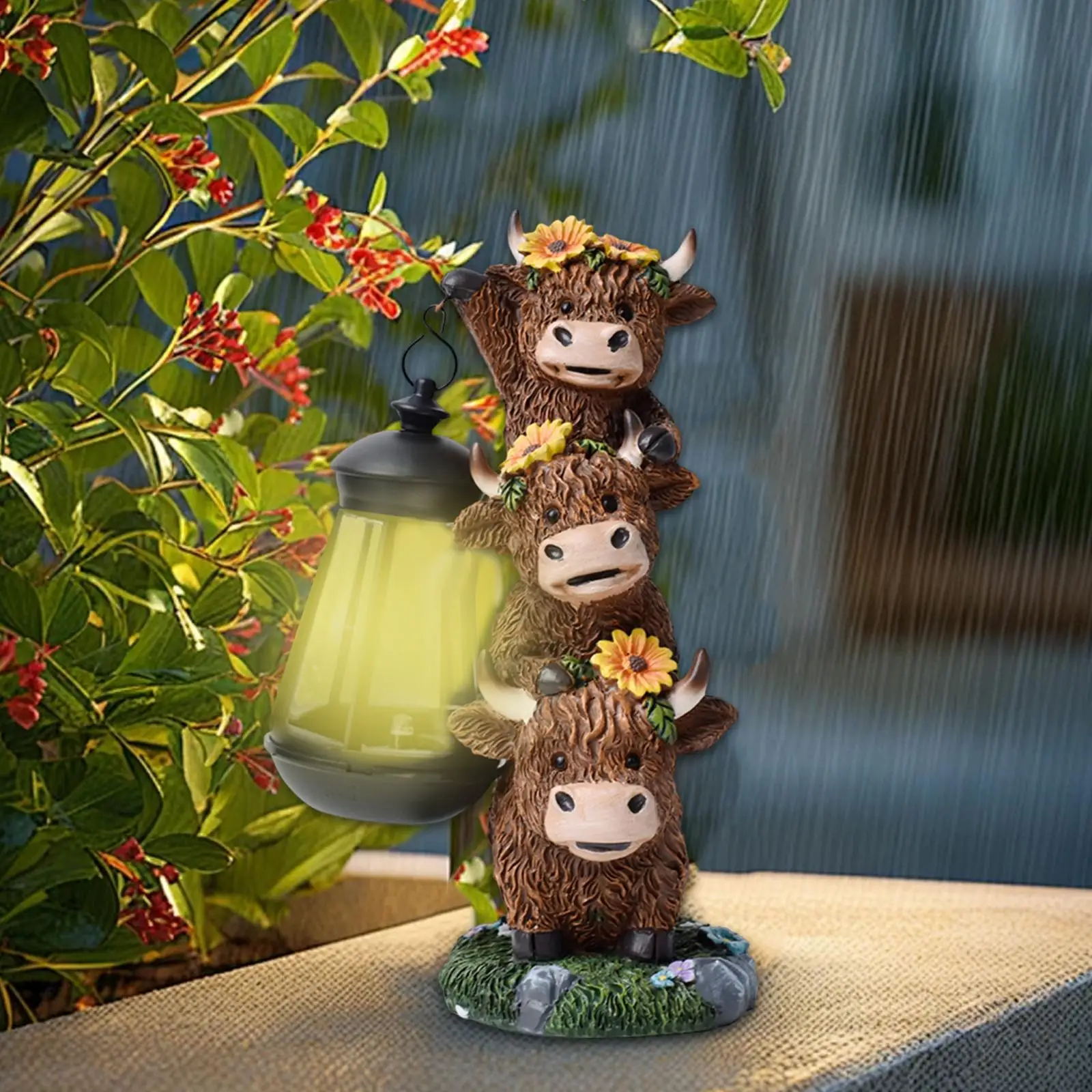 

Garden Cow Statue Solar Light Gift Decorative Creative Craft