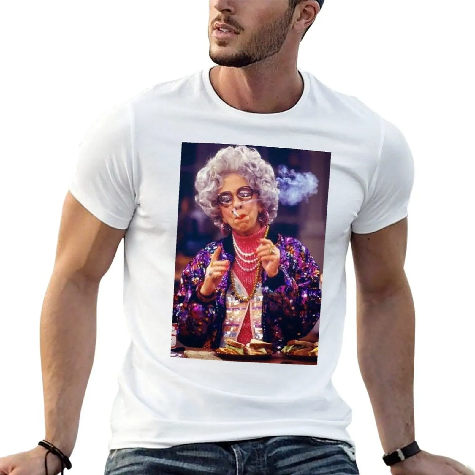 Grandma Yetta T-Shirt Casual Loose Short Sleeve Tee for Men