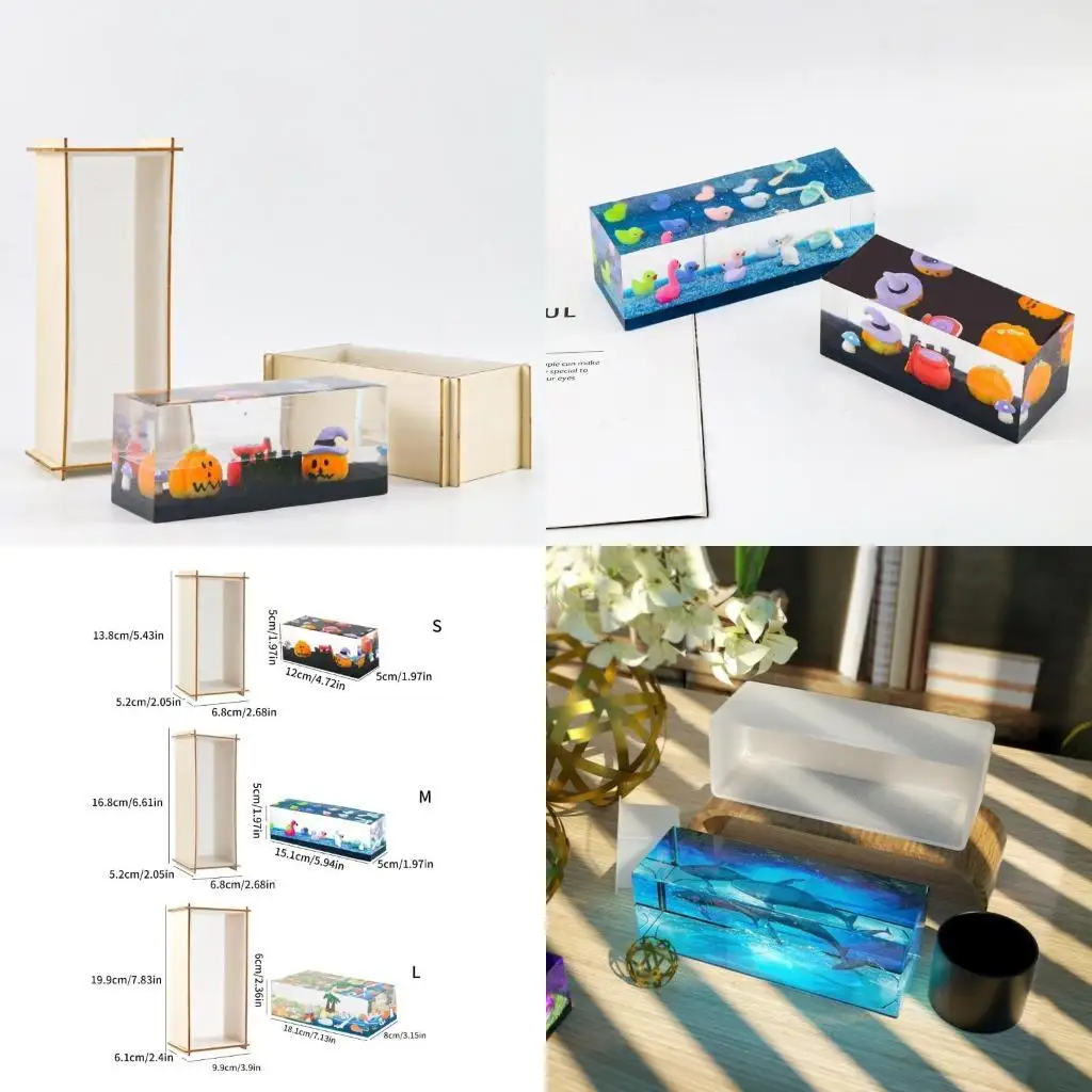 

J78F Durable Silicone Molds Resin Casting Mold DIY Craft Moulds Bookshelf Ornaments Mould Perfect for DIY Hand-Making Artwork