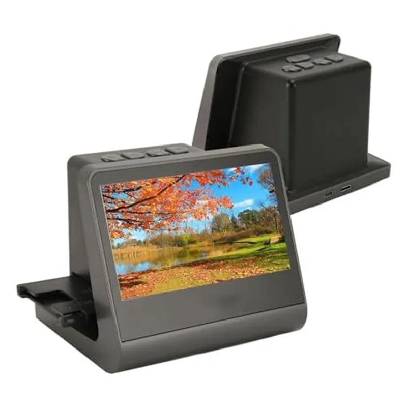 Цифровой сканер слайдов пленки 48 МП ABS преобразует 135 мм 110 126 и супер 8 слайдов пленки негативных в высокое разрешение 48 МП Jpegs