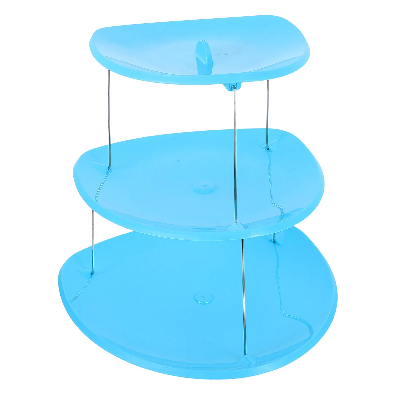 

3-Tier Foldable Cake Stand Party Serving Tray Dessert Snack Display Shelf Stylish Treat Stand Durable Food Display