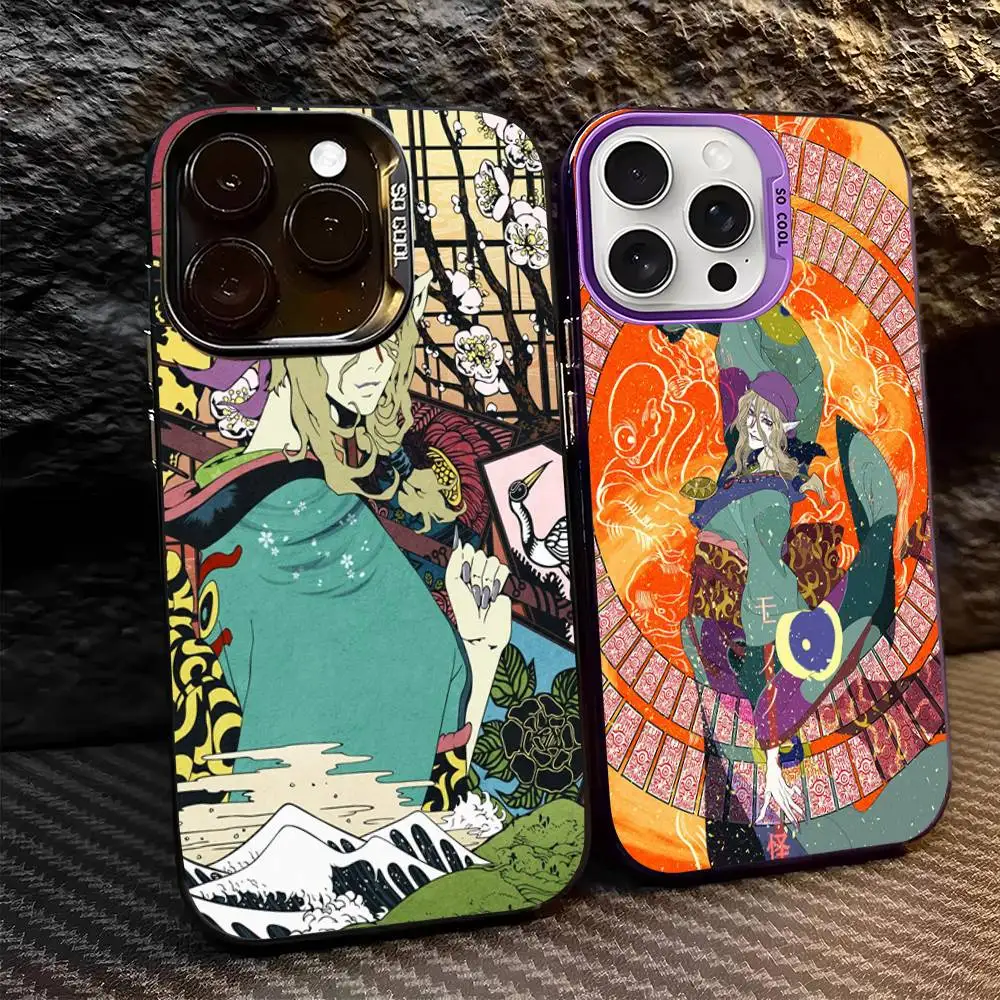 Mononoke Kusuriuri Anime Phone Case For IPhone 17 16 15 14 13 12 11 Pro MAX Matte Shockproof Back Anti Fall Matte Cover