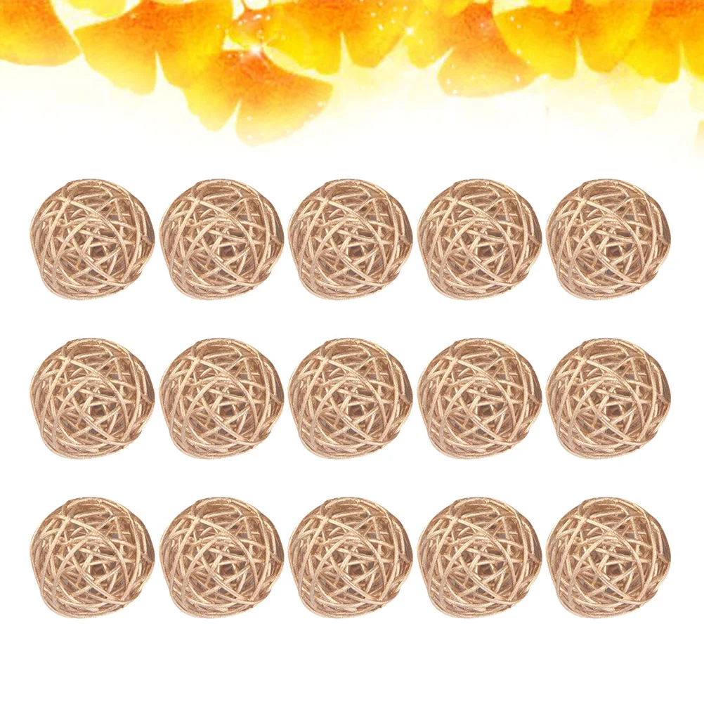 

15 Pcs Ball Decorations Diy Hanging Tree naments Hanging naments DIY Tree Rattan Pendants Home Cafe Christmas Wall Door Decor