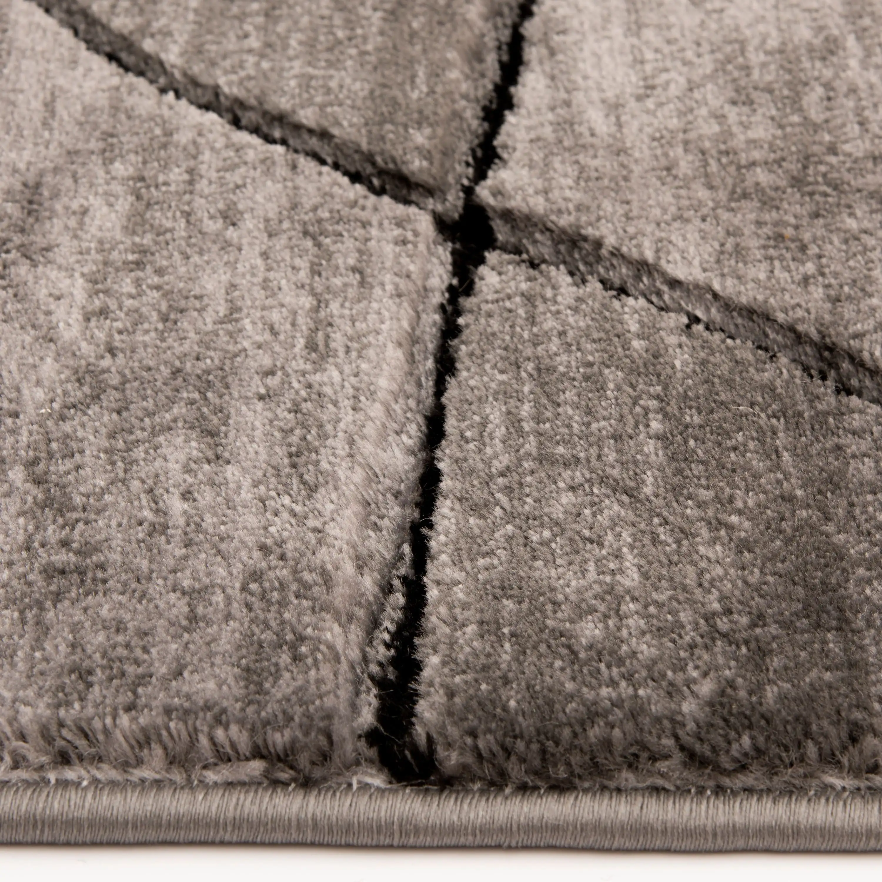 Abstract Indoor Area Rug, Gray, 5'x7'