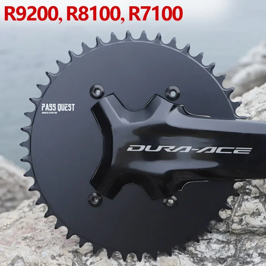 PASS QUEST 110 bcd chainring road bike plate for Shimano 105 r9200 r8100 r7100 dura ace ULTEGRA Narrow Wide 52 54 dishes