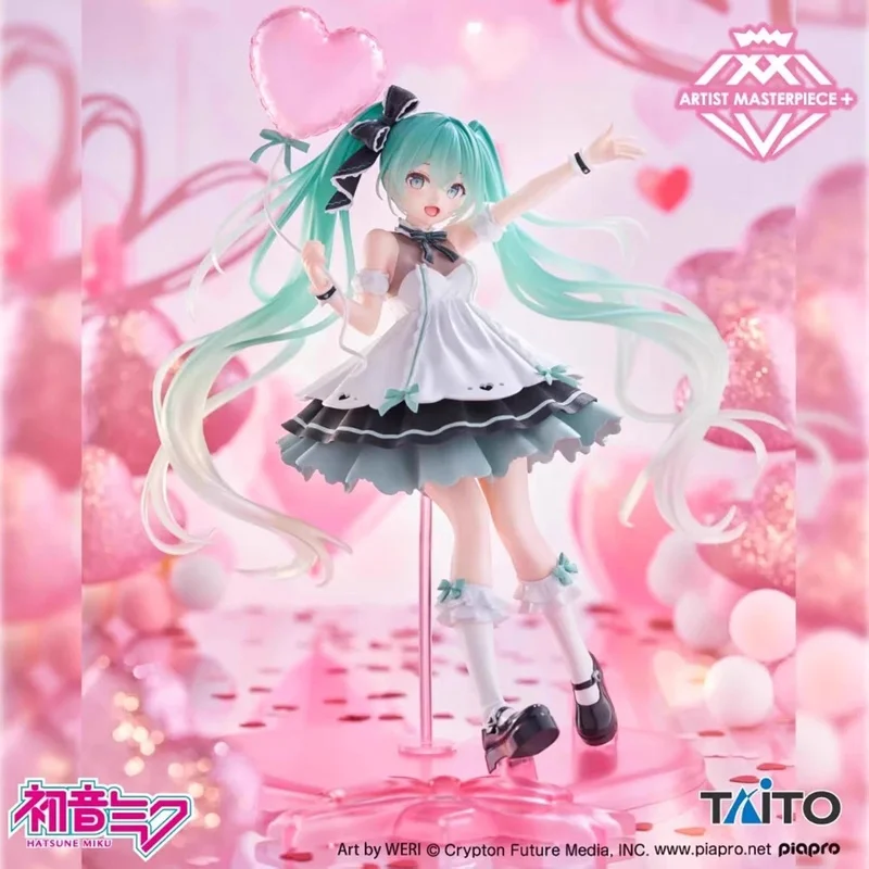 Em estoque original taito amp + hatsune miku aniversário 2025 festa série kawaii anime figura modelo anime figura coleção brinquedo bonecas