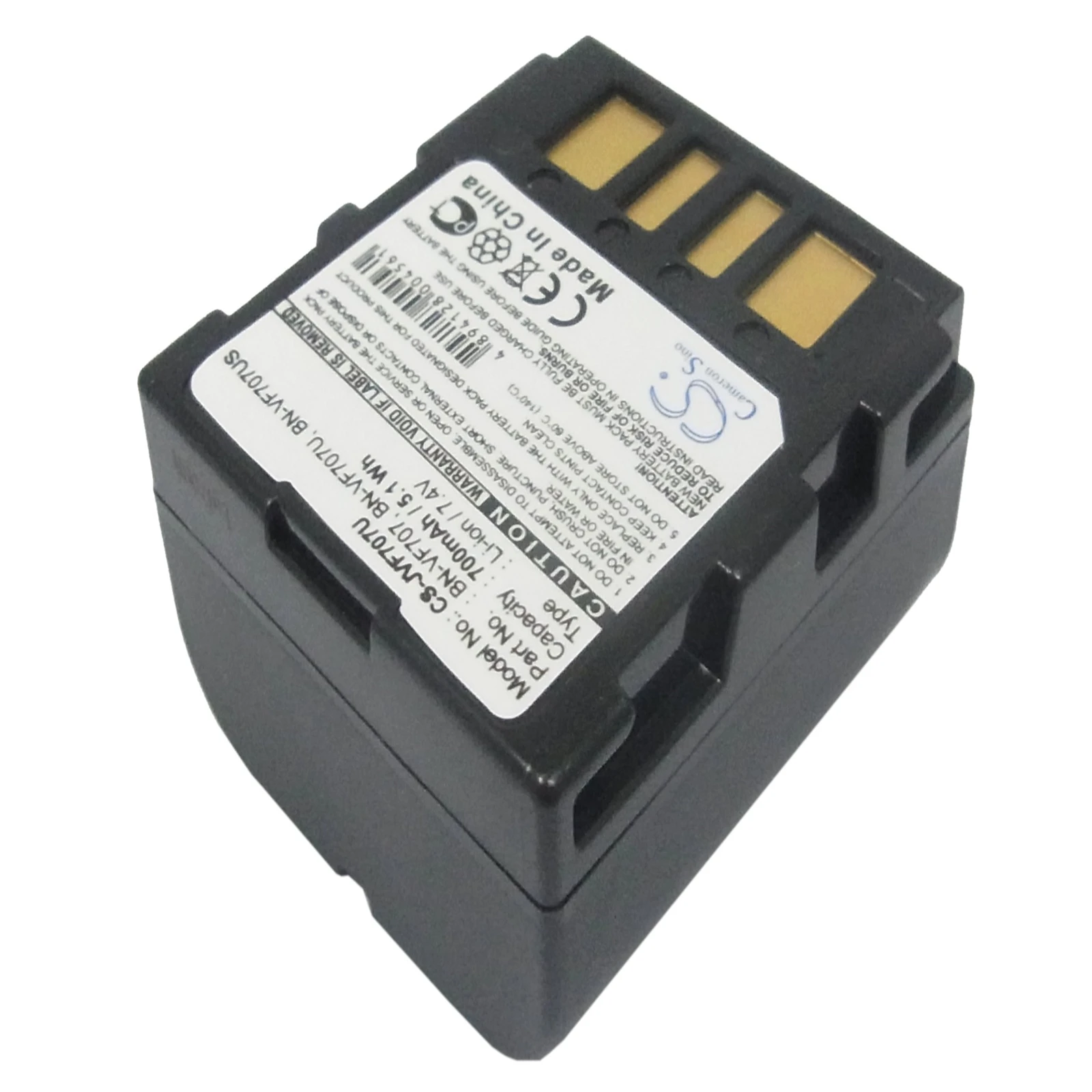 Li-ion Camera Battery for JVC,7.4V,700mAh,GR-D240,GR-D246,GZ-D270,GZ-DF420,BN-VF707,BN-VF707U