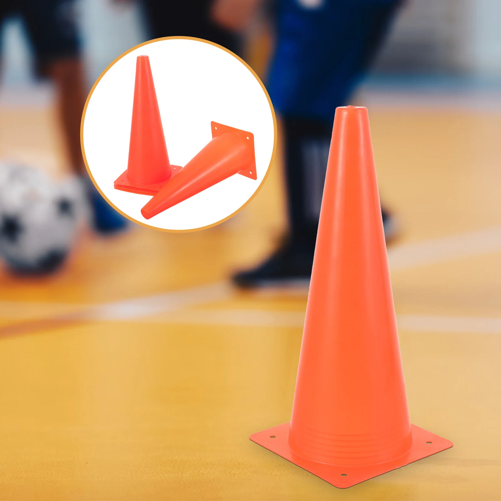 4 Pcs Field Cone Safety Foot Training Supplies Flag Bucket Parking Cones Football