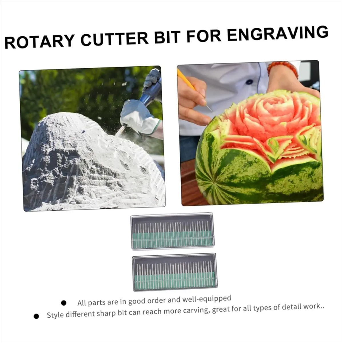 【Limited Offer】60pcs Burr Bits for Rotary Tools Versatile Grinding Accessories for Engraving Carving Polishing and Finishing