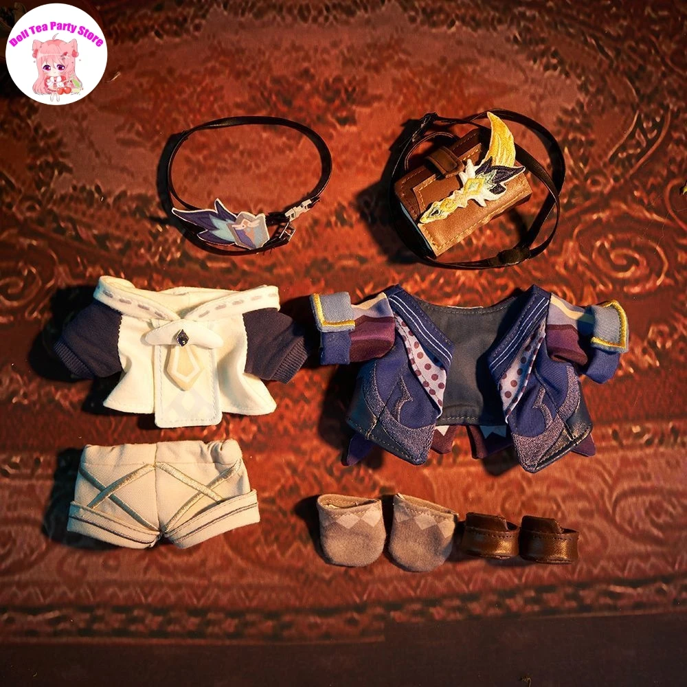 

Game Genshin Impact Thoma Fischl Ningguang Gorou Multi-role Cotton Doll Dress Up Clothes 20cm Costume Toys Figures Clothing Gift