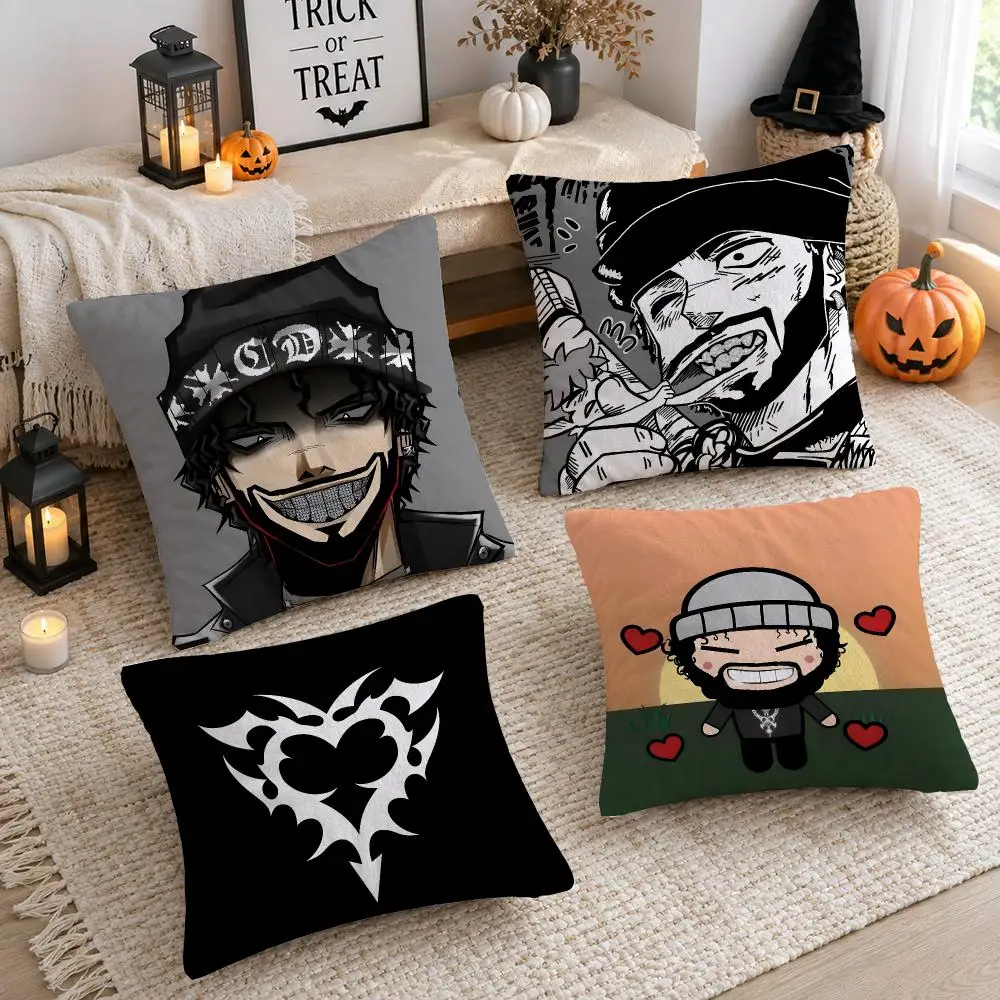 Singer Rapper O-Odetari Cushion Cover Plush Decorative Pillow Case With Hidden Zipper Cutecore Room Decor For Home