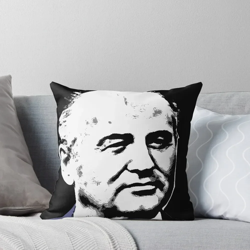 

Mikhail Gorbachev-2 Throw Pillow Decorative Cushion Cover Christmas Pillows Plaid Sofa Sofa Decorative Covers pillow