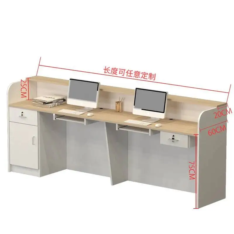 

Design Simple Aesthetics Reception Luxury Desks Modern Display Reception Desk Unique Trendy Mostrador Commercial Furniture